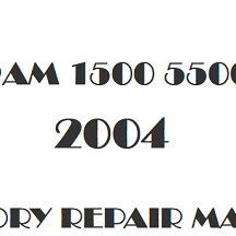 2004 Ram 1500 5500 repair manual Image