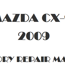 2009 Mazda CX-9 repair manual Image