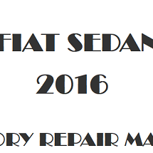 2016 Fiat Sedan repair manual Image