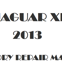 2013 Jaguar XK repair manual Image