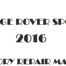 2016 Range Rover Sport repair manual Image