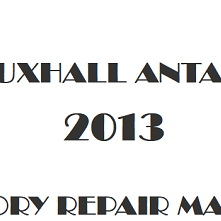 2013 Vauxhall Antara repair manual Image