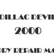 2000 Cadillac DeVille repair manual Image