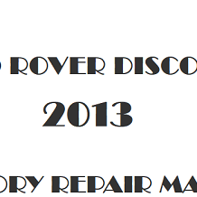 2013 Land Rover Discovery repair manual Image
