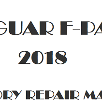 2018 Jaguar F-PACE repair manual Image