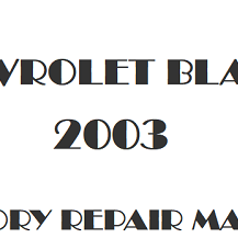 2003 Chevrolet Blazer repair manual Image