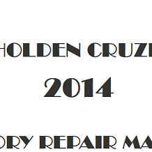 2014 Holden Cruze repair manual Image