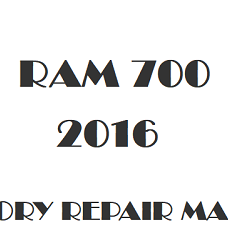 2016 Ram 700 repair manual Image