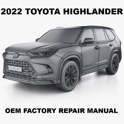 2022 Toyota Highlander repair manual Image
