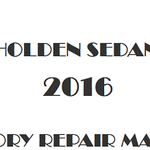 2016 Holden Sedan repair manual Image