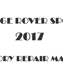 2017 Range Rover Sport repair manual Image