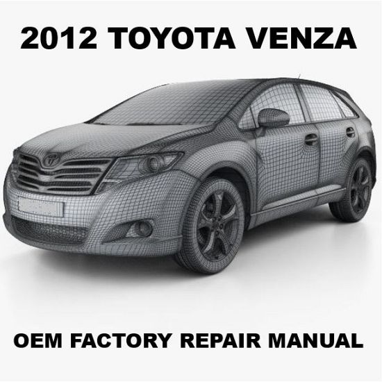 2012 Toyota Venza repair manual Image