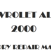 2000 Chevrolet Alero repair manual Image