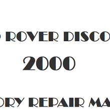 2000 Land Rover Discovery repair manual Image