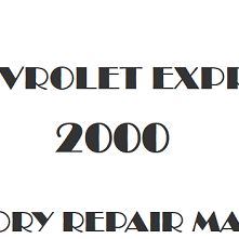 2000 Chevrolet Express repair manual Image