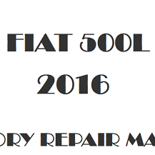 2016 Fiat 500L repair manual Image