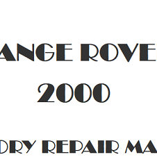 2000 Range Rover P38a repair manual Image
