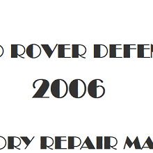 2006 Land Rover Defender repair manual Image