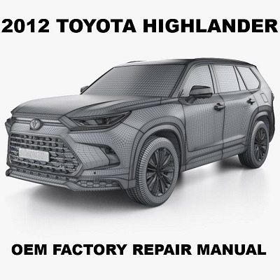 2012 Toyota Highlander repair manual Image