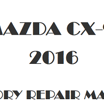 2016 Mazda CX-9 repair manual Image