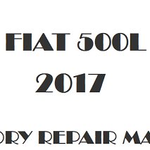 2017 Fiat 500L repair manual Image