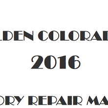 2016 Holden Colorado 7 repair manual Image
