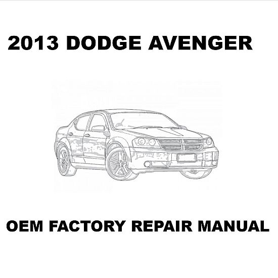 2013 Dodge Avenger repair manual Image