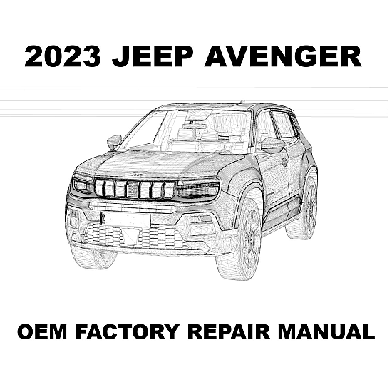 2023 Jeep Avenger repair manual Image