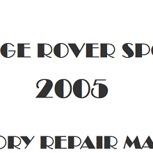 2005 Range Rover Sport repair manual Image