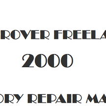 2000 Land Rover Freelander repair manual Image