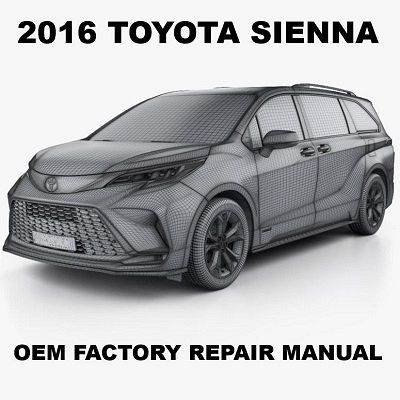2016 Toyota Sienna repair manual Image