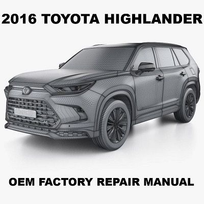 2016 Toyota Highlander repair manual Image