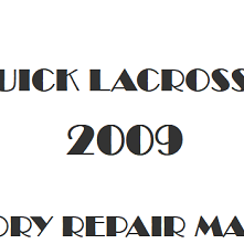 2009 Buick LaCrosse repair manual Image