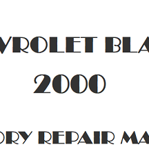 2000 Chevrolet Blazer repair manual Image
