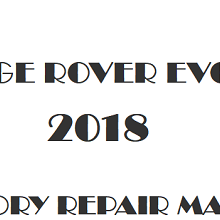 2018 Range Rover Evoque repair manual Image