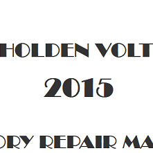 2015 Holden Volt repair manual Image
