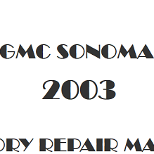 2003 GMC Sonoma repair manual Image