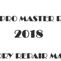 2018 Ram Pro Master Rapid repair manual Image