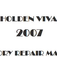 2007 Holden Viva repair manual Image