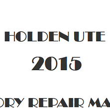 2015 Holden Ute repair manual Image