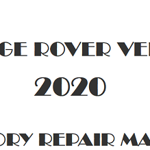 2020 Range Rover Velar repair manual Image