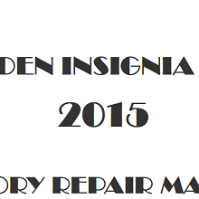 2015 Holden Insignia VXR repair manual Image
