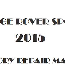 2015 Range Rover Sport repair manual Image