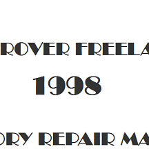 1998 Land Rover Freelander repair manual Image