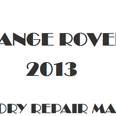 2013 Range Rover L405 repair manual Image