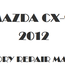 2012 Mazda CX-9 repair manual Image