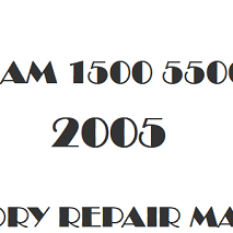 2005 Ram 1500 5500 repair manual Image