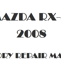 2008 Mazda RX-8 repair manual Image