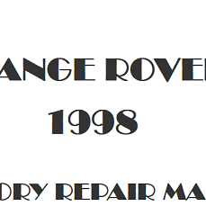 1998 Range Rover P38a repair manual Image