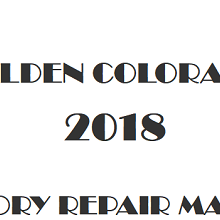 2018 Holden Colorado repair manual Image